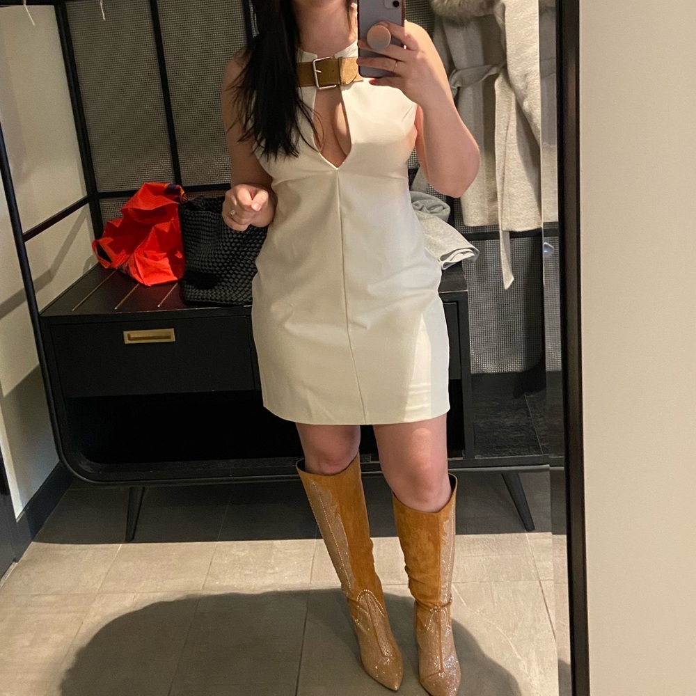 Zara BELTED TAILORED DRESS